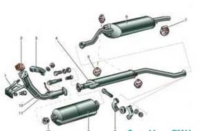 Intake pipe VAZ 2114 injector 8 valves