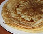 Beberapa resipi pancake sekiranya tiada telur di rumah - pancake tanpa lemak dengan air